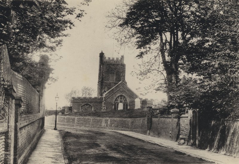 Aldeburgh, Church Hill (s/hvitt bilde) av English Photographer