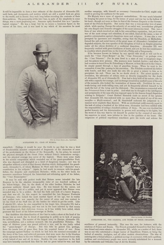 Alexander III av Russland av English Photographer