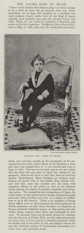 Alfonso XIII, konge av Spania av English Photographer