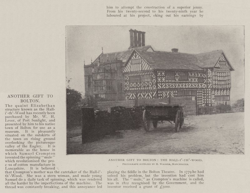Nok en gave til Bolton, Hall-i-th-Wood av English Photographer