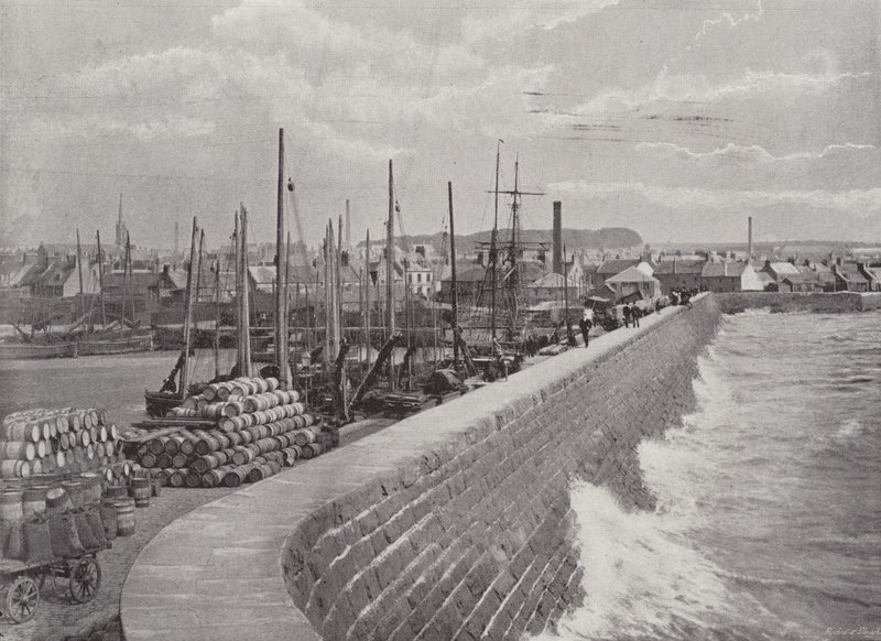 Arbroath, beskyttelsesmuren av English Photographer