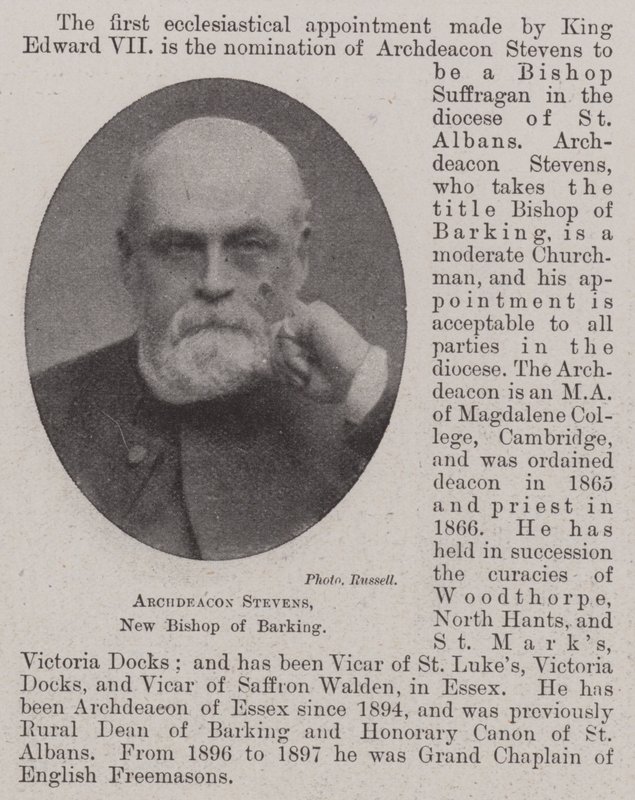 Erkediakon Stevens, ny biskop av Barking av English Photographer