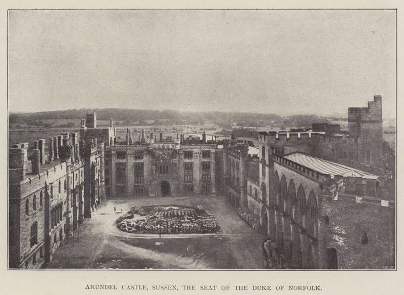 Arundel Castle, Sussex, setet til hertugen av Norfolk av English Photographer