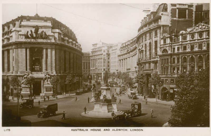 Australia House og Aldwych, London av English Photographer
