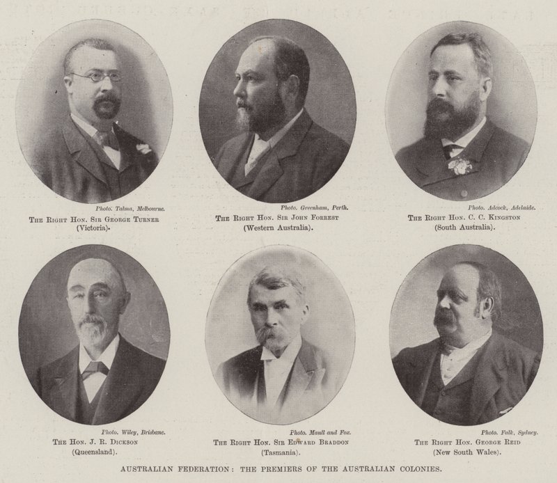 Australian Federation, Premiers of the Australian Colonies av English Photographer