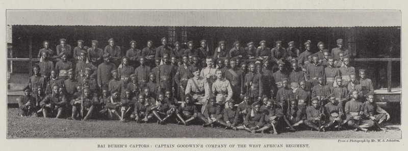 Bai Burehs Captors, Captain Goodwyns Company of the West African Regiment av English Photographer