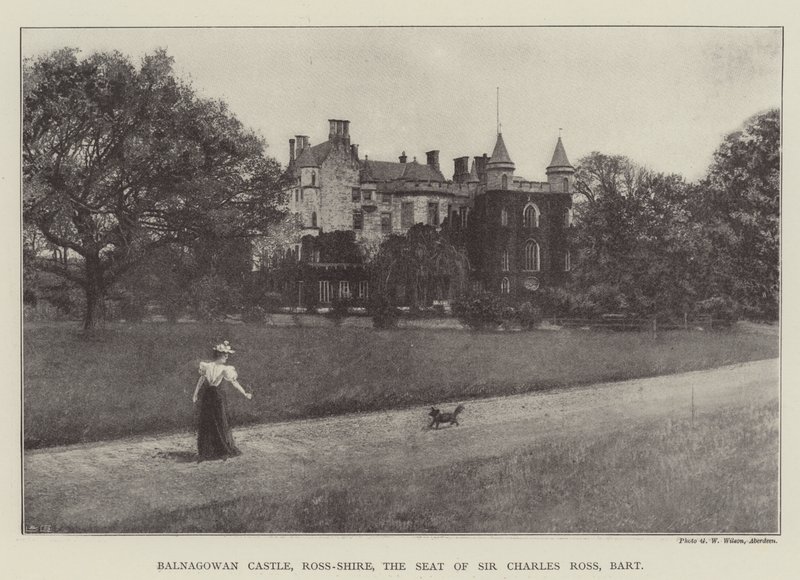Balnagowan Castle, Ross-Shire, setet til Sir Charles Ross, Baronet av English Photographer