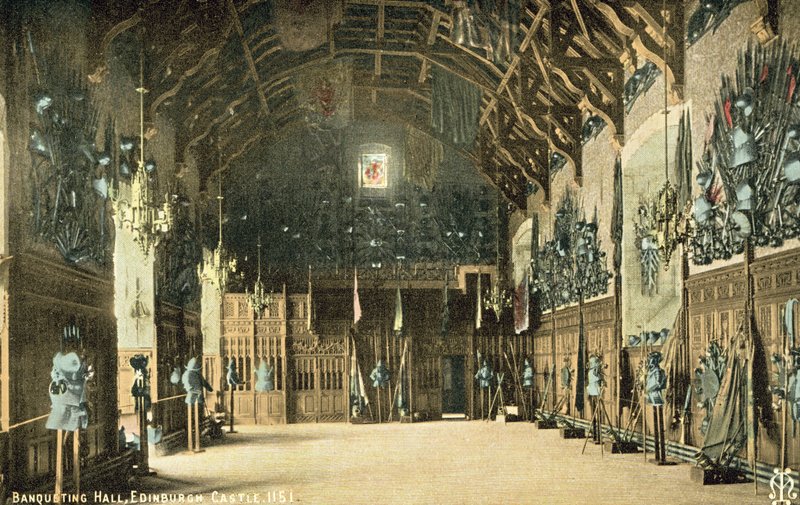 Banketthall, Edinburgh Castle (fargebilde) av English Photographer