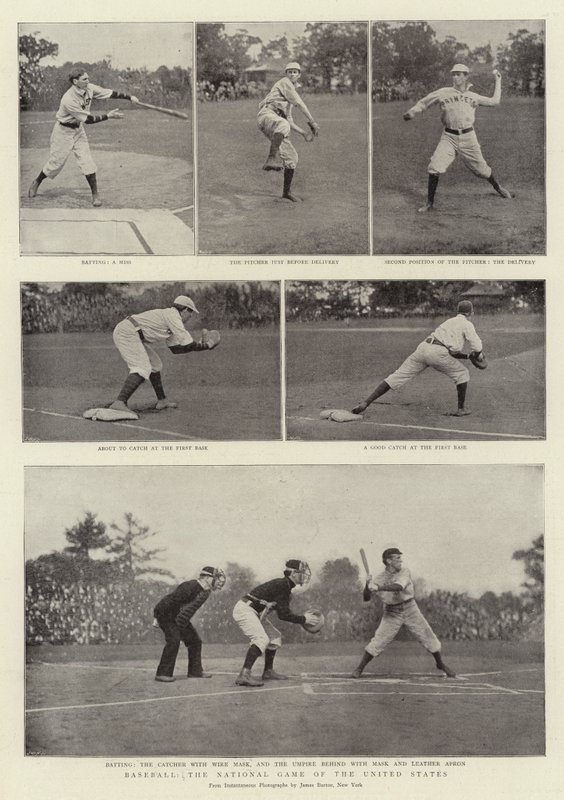 Baseball, det nasjonale spillet i USA av English Photographer
