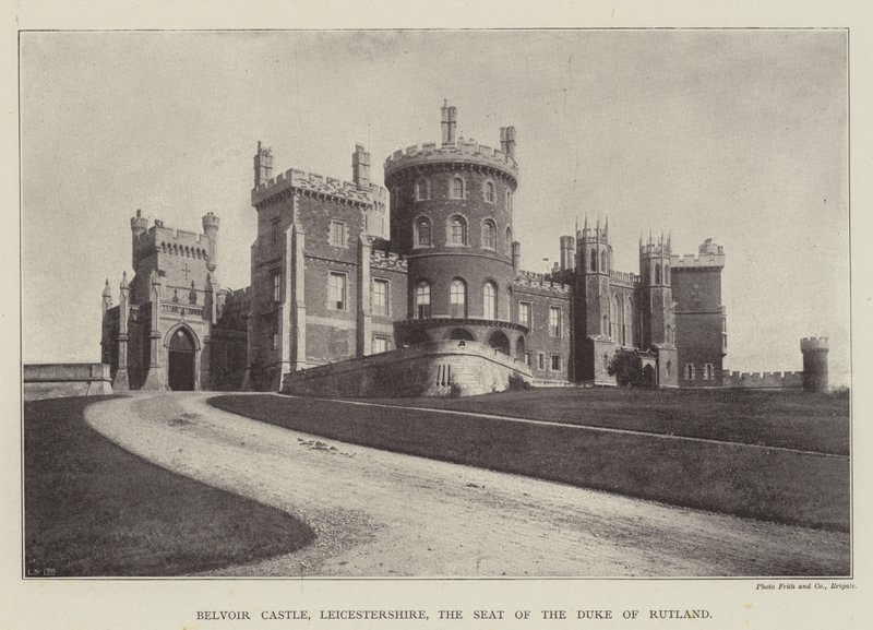 Belvoir Castle, Leicestershire, setet til hertugen av Rutland av English Photographer