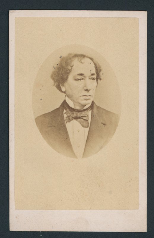 Benjamin Disraeli, visittkort av English Photographer