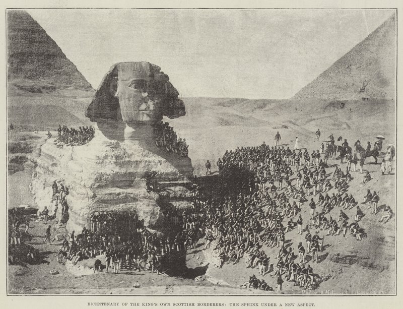 Bicentenary of the Kings Own Scottish Borderers, the Sphinx under a New Aspect av English Photographer