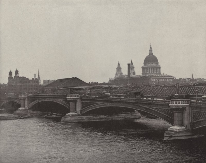 Blackfriars Bridge (s/h-bilde) av English Photographer