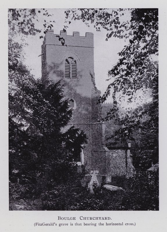 Boulge Churchyard (s/hvitt bilde) av English Photographer