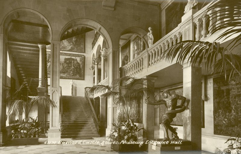 Bowes Museum, Barnard Castle, County Durham (s/hvitt-bilde) av English Photographer