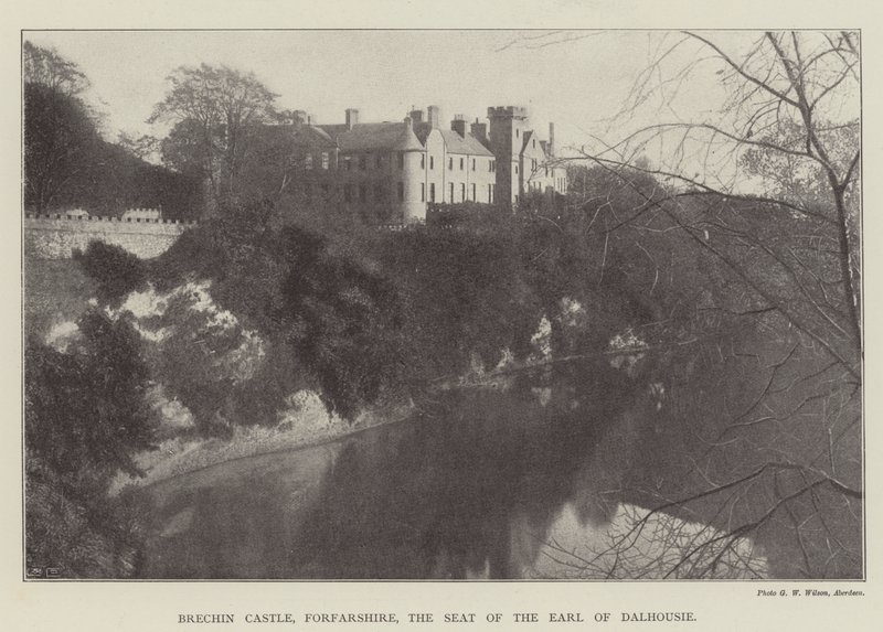 Brechin Castle, Forfarshire, setet til jarlen av Dalhousie av English Photographer