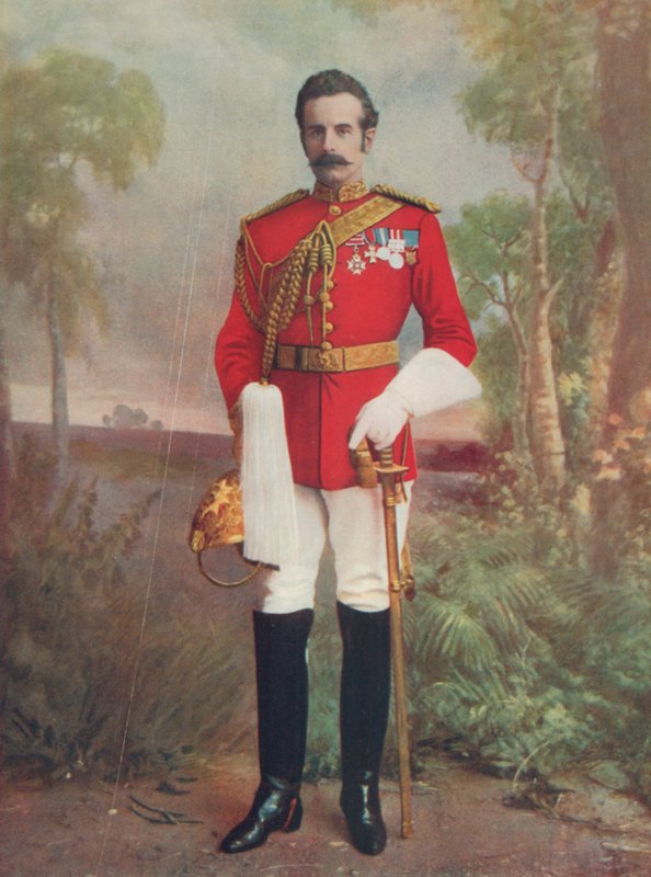 Brigadegeneral Douglas M.B.H., jarl av Dundonald. Kommanderer en montert brigade i Sør-Afrika av English Photographer
