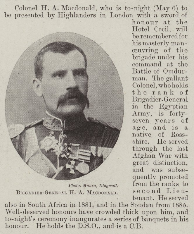 Brigadegeneral HA Macdonald av English Photographer