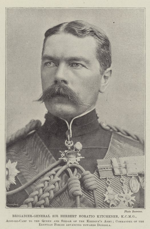 Brigadegeneral Sir Herbert Horatio Kitchener, KCMG av English Photographer
