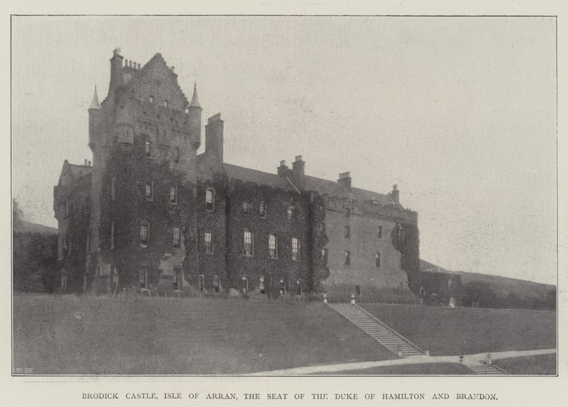 Brodick Castle, Isle of Arran, setet til hertugen av Hamilton og Brandon av English Photographer