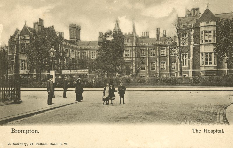 Brompton Hospital, London (s/hvitt bilde) av English Photographer