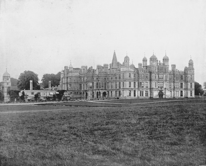 Burghley House (s/hvitt bilde) av English Photographer