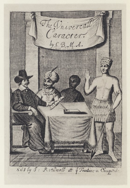 C Beck, The Vniversall Caracter, I Rothwell 1657 (s/hvitt-bilde) av English Photographer