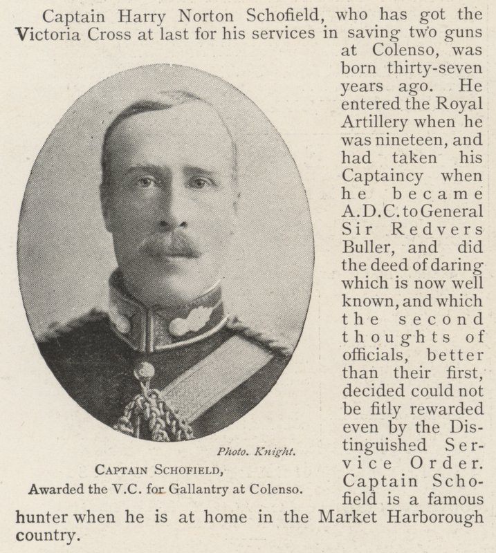Kaptein Schofield, tildelt VC for gallanteri på Colenso av English Photographer