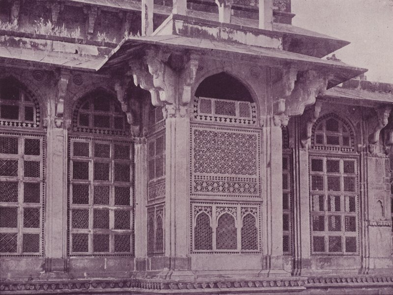 Utskåret Fretwork-vindu, Gwalior av English Photographer