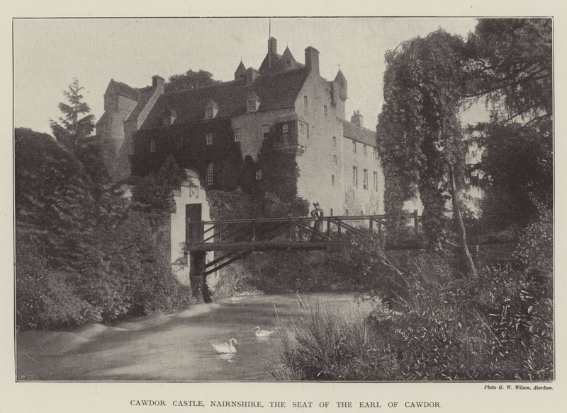 Cawdor Castle, Nairnshire, setet til jarlen av Cawdor av English Photographer