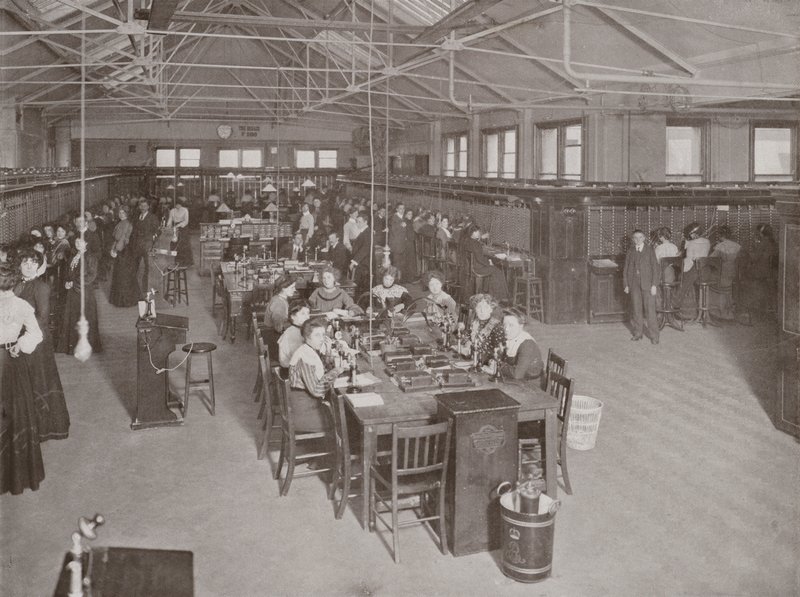Central London Post Office Telefonsentral, Carter Lane, East Central av English Photographer