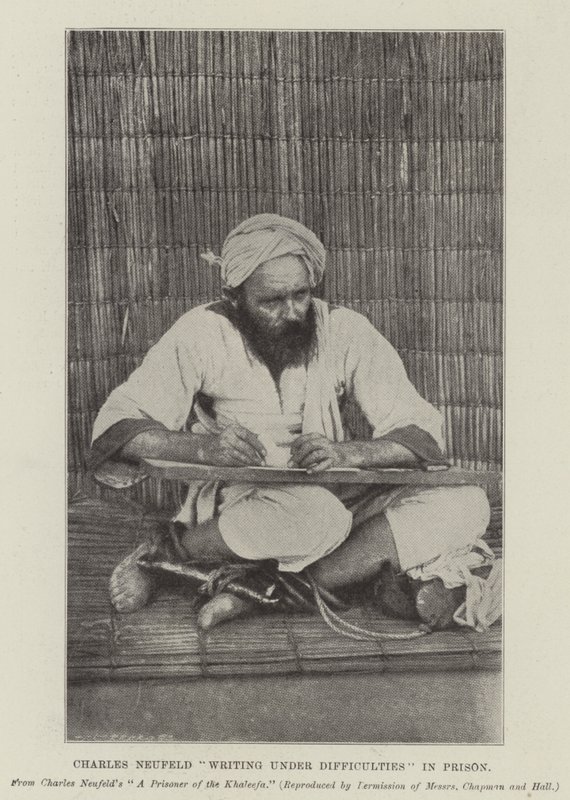 Charles Neufeld skriver under Vanskeligheter i fengsel av English Photographer