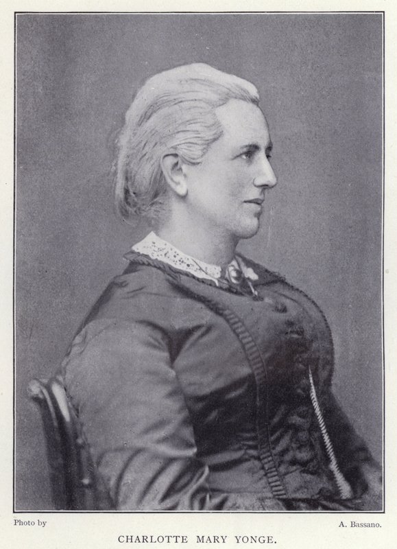 Charlotte Mary Yonge (s/hvitt bilde) av English Photographer