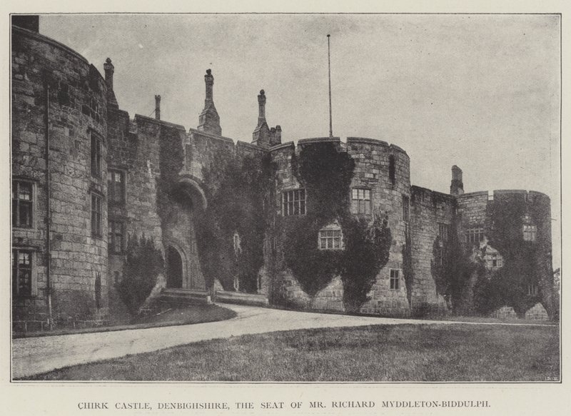 Chirk Castle, Denbighshire, setet til Richard Myddleton-Biddulph av English Photographer