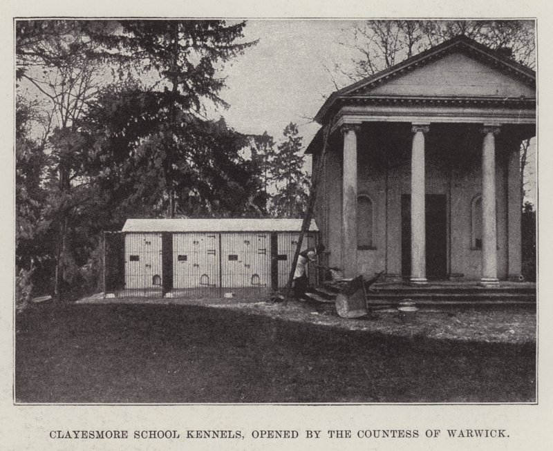 Clayesmore School, Kennels, åpnet av grevinnen av Warwick av English Photographer