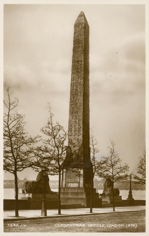Cleopatras Needle, Thames Embankment, London av English Photographer