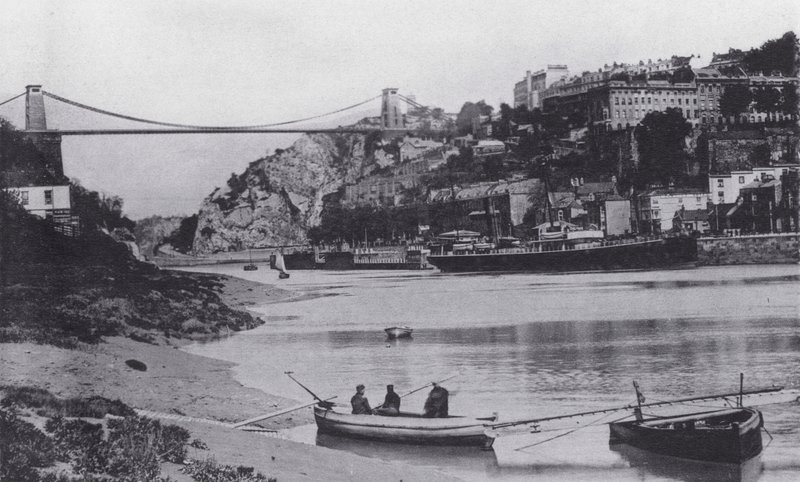 Clifton og hengebro (s/hvitt bilde) av English Photographer