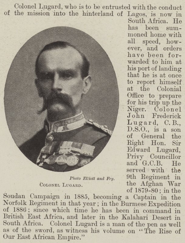 Oberst Lugard av English Photographer