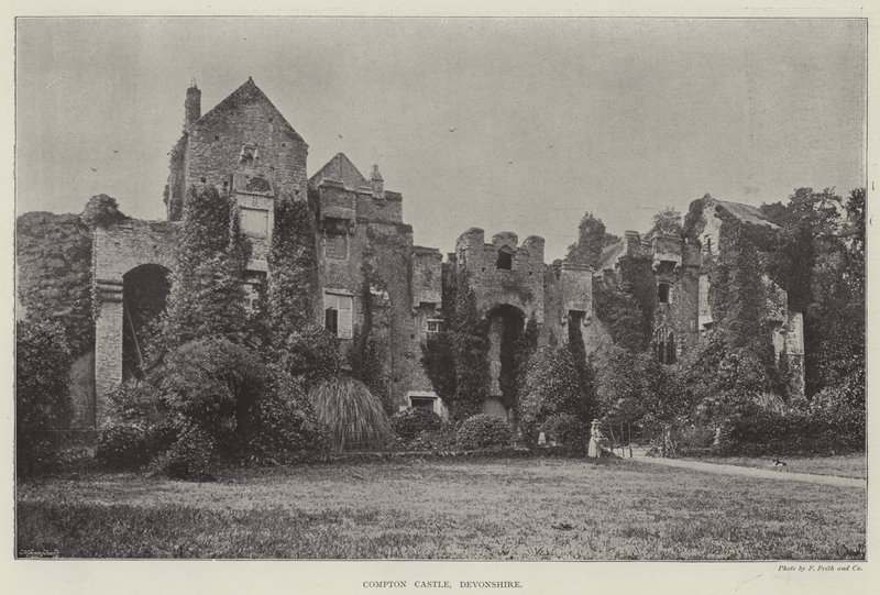 Compton Castle, Devonshire av English Photographer