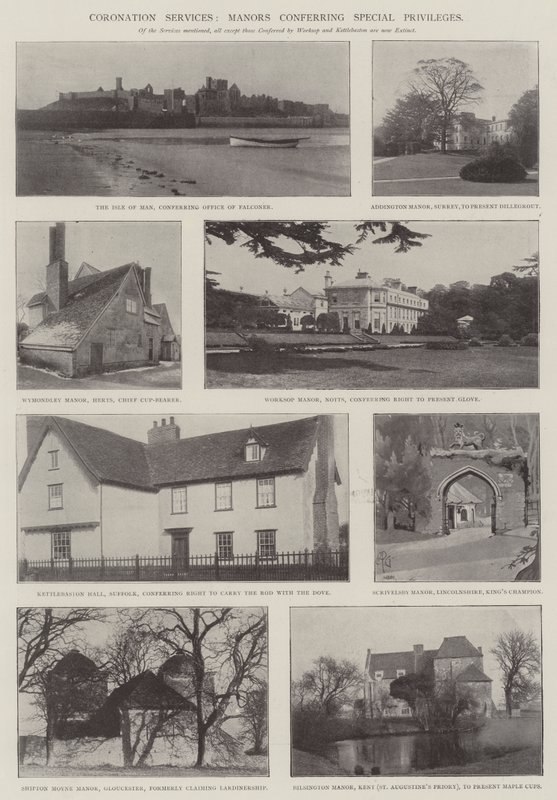 Kroningstjenester, herregårder som gir spesielle privilegier av English Photographer