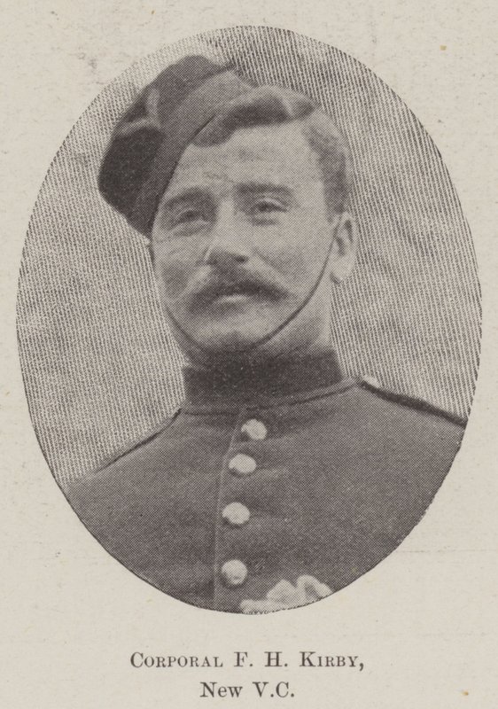 Korporal F H Kirby, ny VC av English Photographer