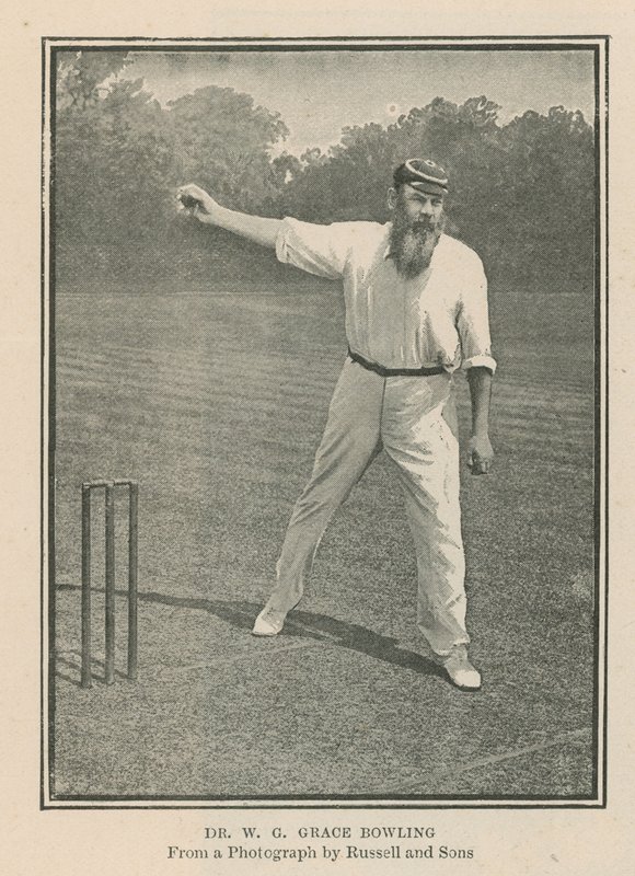 Cricketspiller Dr W G Grace av English Photographer