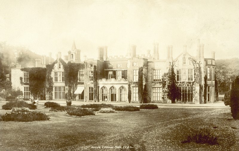 Cromer Hall, Norfolk (s/hvitt bilde) av English Photographer