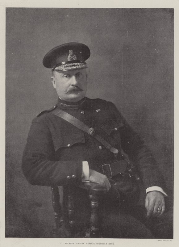 De Wets Pursuer, general Charles E Knox av English Photographer