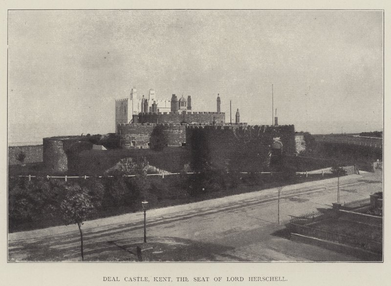 Deal Castle, Kent, setet til Lord Herschell av English Photographer