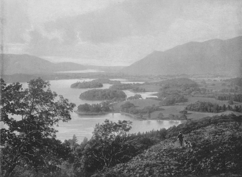 Derwentwater, fra Falcon Crag av English Photographer