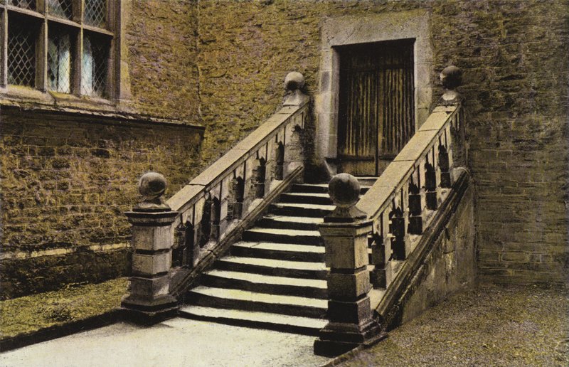 Dorothy Vernons trinn og dør, Haddon Hall av English Photographer