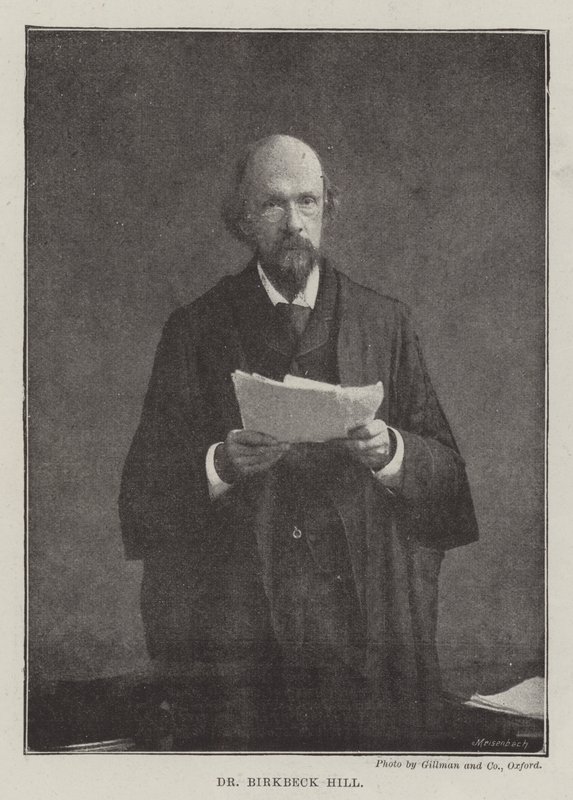 Dr Birkbeck Hill av English Photographer