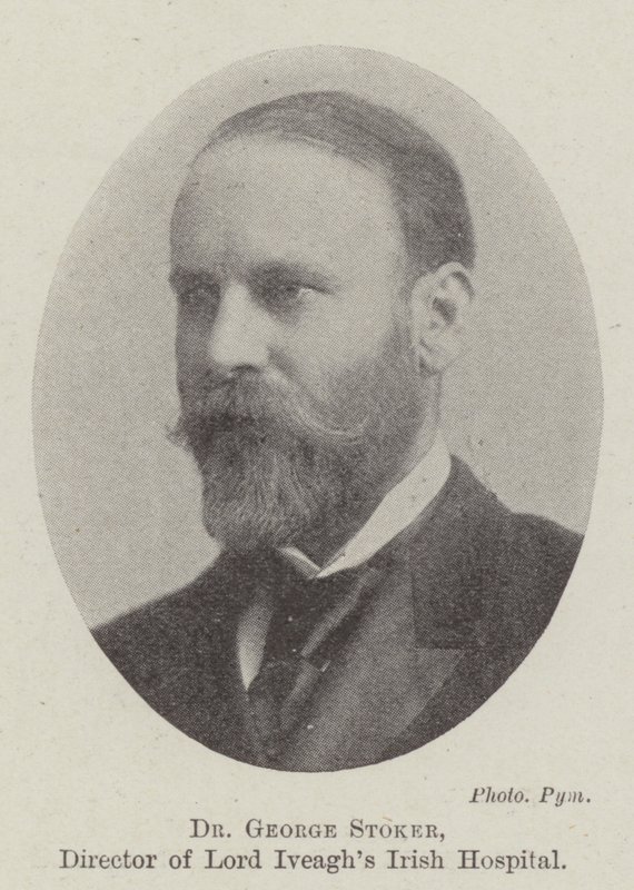 Dr George Stoker, direktør for Lord Iveaghs Irish Hospital av English Photographer