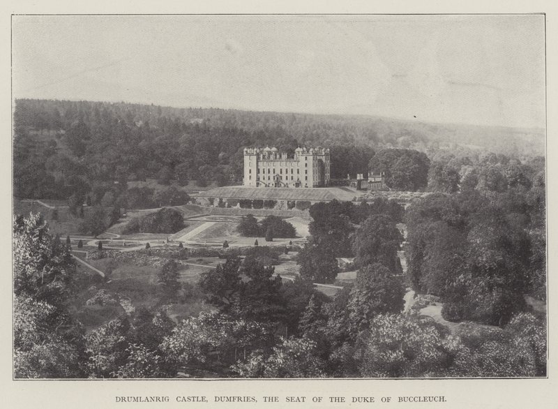 Drumlanrig Castle, Dumfries, setet til hertugen av Buccleuch av English Photographer